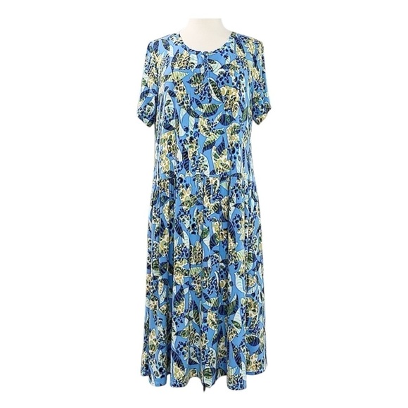 LOGO By Lori Goldstein Sadie Rayon 230 Fit & Flare Midi Dress - Picture 2 of 8